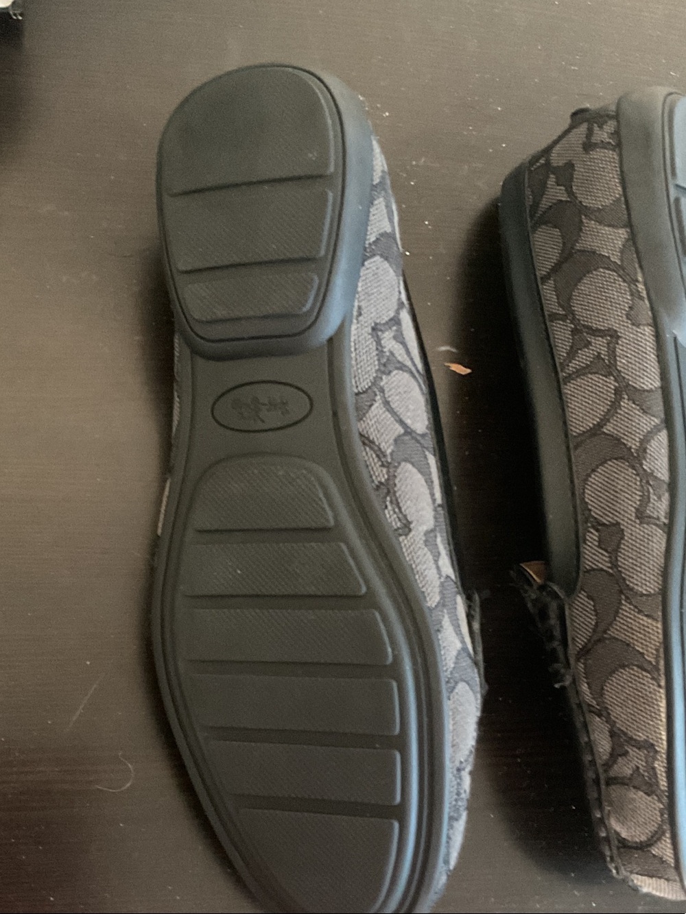 Coach Black Signature Jacquard Penny Loafers - Picture 2 of 3